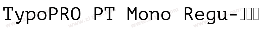 TypoPRO PT Mono Regu字体转换